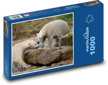 Eisbären im Wasser Puzzle 1000 Teile - 60 x 46 cm
