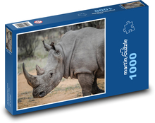 Starý nosorožec na savane Puzzle 1000 dielikov - 60 x 46 cm 