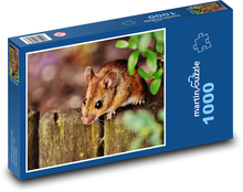 Myška lezoucí po plotě Puzzle 1000 - 60x46 cm