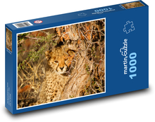 Leopard by the tree Puzzle 1000 pieces - 60 x 46 cm 