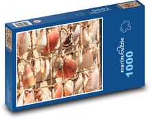 An ein Seil gebundene Muscheln Puzzle 1000 Teile - 60 x 46 cm
