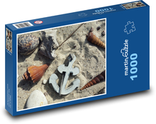 Škrupiny v piesku Puzzle 1000 dielikov - 60 x 46 cm 