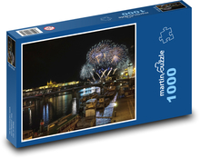 Ohňostroj nad Prahou Puzzle 1000 - 60x46 cm