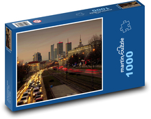 Večerní Varšava Puzzle 1000 dílků - 60 x 46 cm