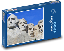 Prezidenti v Mount Rushmore Puzzle 1000 dílků - 60 x 46 cm