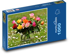 Květiny - Růže Puzzle 1000 dílků - 60 x 46 cm