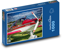 Malé dvojmiestne lietadlo Puzzle 1000 dielikov - 60 x 46 cm