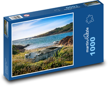 Zapomniana łódź na brzegu Puzzle 1000 elementów - 60x46 cm