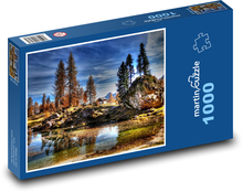 Taliansko - Dolomity, hory Puzzle 1000 dielikov - 60 x 46 cm 
