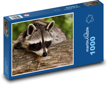 Szop w lesie na drzewie Puzzle 1000 elementów - 60x46 cm