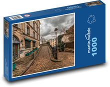 Straßen in Paris - Montmartre Puzzle 1000 Teile - 60 x 46 cm