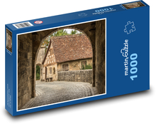 Rothenburg, Fachwerkhaus Puzzle 1000 dílků - 60 x 46 cm