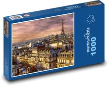 Paříž, Eifellova věž Puzzle 1000 dílků - 60 x 46 cm