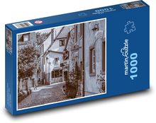 Freiburg - historická ulička Puzzle 1000 dielikov - 60 x 46 cm 