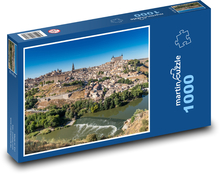 Španělsko - Toledo, řeka Puzzle 1000 dílků - 60 x 46 cm