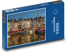 Francie - Honfleur, přístav Puzzle 1000 dílků - 60 x 46 cm