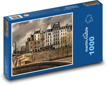 Pariser Häuser am Seineufer Puzzle 1000 Teile - 60 x 46 cm