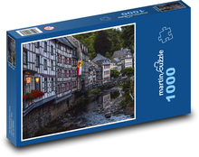 Staré mesto s mostom Monschau, Nemecko Puzzle 1000 dielikov - 60 x 46 cm 