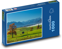 Nemecko - Bavorsko, hory Puzzle 1000 dielikov - 60 x 46 cm 