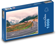Alpine high mountain road in Austria Puzzle 1000 pieces - 60 x 46 cm 