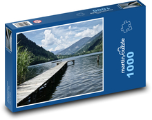Alpské horské jazero Puzzle 1000 dielikov - 60 x 46 cm 