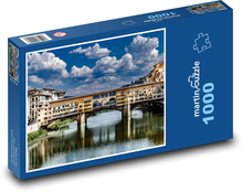 Ponte Vecchio we Florencji, Włochy Puzzle 1000 elementów - 60x46 cm