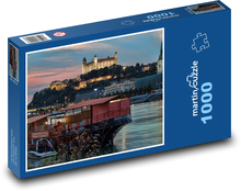 Boot auf der Donau in Bratislava Puzzle 1000 Teile - 60 x 46 cm