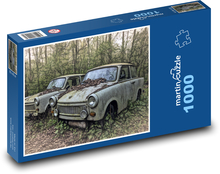 Retro cars in the woods Puzzle 1000 pieces - 60 x 46 cm 