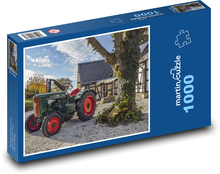 Traktor mit rotem Rad Puzzle 1000 Teile - 60 x 46 cm