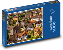 Historische Unterkünfte in Deutschland Puzzle 1000 Teile - 60 x 46 cm