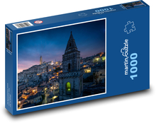 Italienisches Matera bei Nacht Puzzle 1000 Teile - 60 x 46 cm