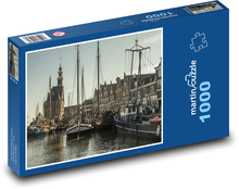 Niederlande - port Puzzle 1000 Teile - 60 x 46 cm