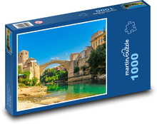 Bosna a Hercegovina - Mostar Puzzle 1000 dílků - 60 x 46 cm