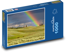 Dúha nad krajinou Puzzle 1000 dielikov - 60 x 46 cm 