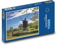Estonsko - větrný mlýn Puzzle 1000 dílků - 60 x 46 cm