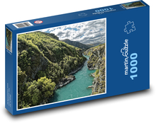 Nový Zéland - řeka Puzzle 1000 dílků - 60 x 46 cm