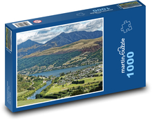 Nový Zéland - jezero Puzzle 1000 dílků - 60 x 46 cm