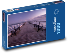 Dlouhé molo na moři Puzzle 1000 dílků - 60 x 46 cm