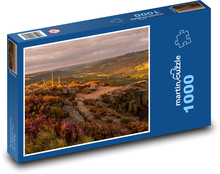Příroda, údolí, květiny Puzzle 1000 dílků - 60 x 46 cm