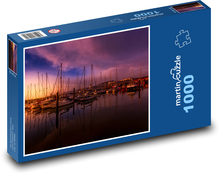 Lodě, přístav Puzzle 1000 dílků - 60 x 46 cm