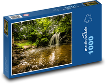 Waterfall in forest. Puzzle 1000 pieces - 60 x 46 cm