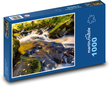 Forest brook in moss and stones Puzzle 1000 pieces - 60 x 46 cm 