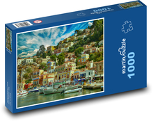 Port we Włoszech Puzzle 1000 elementów - 60x46 cm