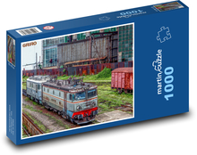Rumunsko, lokomotiva, vlak Puzzle 1000 dílků - 60 x 46 cm