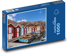 Norsko - rybářské domy Puzzle 1000 dílků - 60 x 46 cm