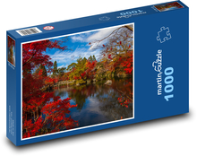 Blossoming Japanese Garden Puzzle 1000 pieces - 60 x 46 cm