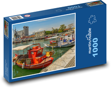 Lodě, přístav Puzzle 1000 dílků - 60 x 46 cm