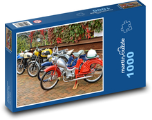 Sbírka motocyklů - Simson, MZ Puzzle 1000 dílků - 60 x 46 cm