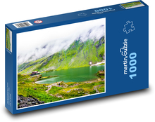 Ranná hmla nad jazerom Puzzle 1000 dielikov - 60 x 46 cm 