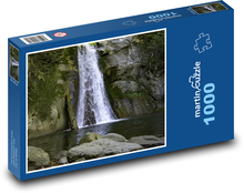 Příroda - vodopád, jezero Puzzle 1000 dílků - 60 x 46 cm